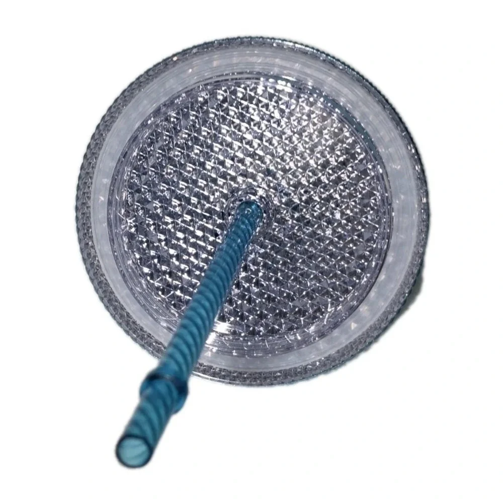 Starbucks Summer 2023 Blue‎ Chrome Teal Studded 16oz Venti Cold Cup Tumbler
